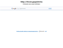 Tablet Screenshot of forum.gaypoint.hu